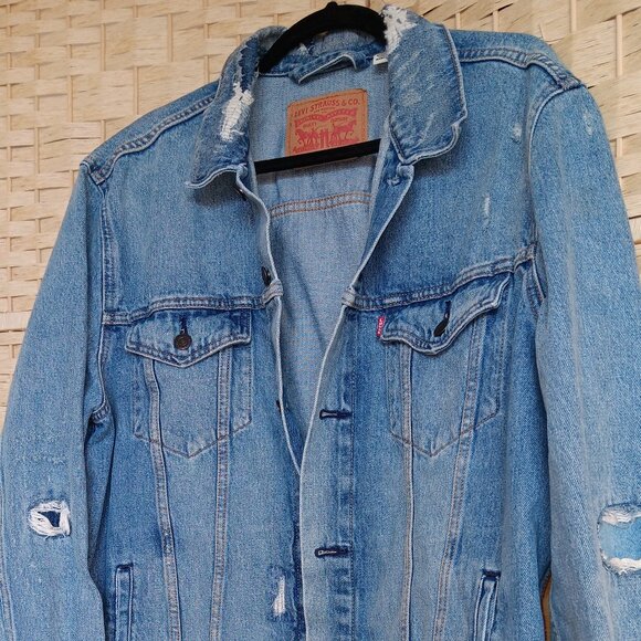 Levi's Blue Denim Jacket - Picture 5 of 12